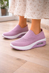 Zapatillas Slip-On de Punto para Mujer con Suela de Cámara de Aire