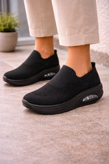 Zapatillas Slip-On de Punto para Mujer con Suela de Cámara de Aire