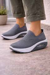Zapatillas Slip-On de Punto para Mujer con Suela de Cámara de Aire